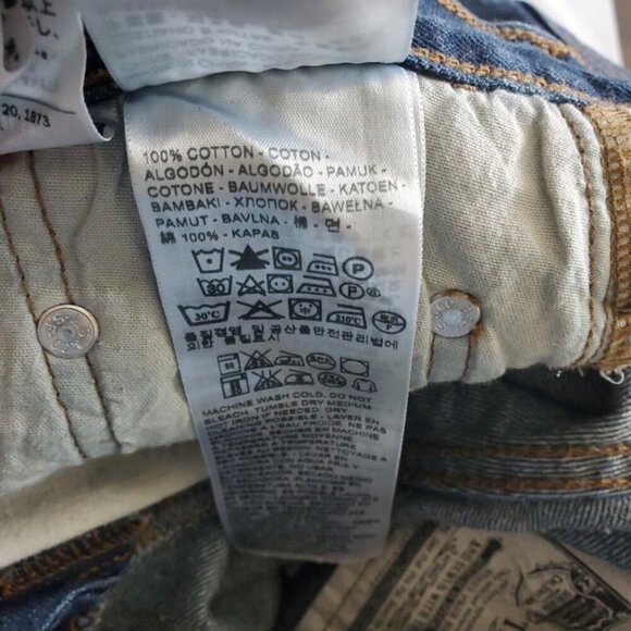 Levi's 515 Straight Leg Slim Fit Button Up Jean Size 26 - Picture 7 of 11